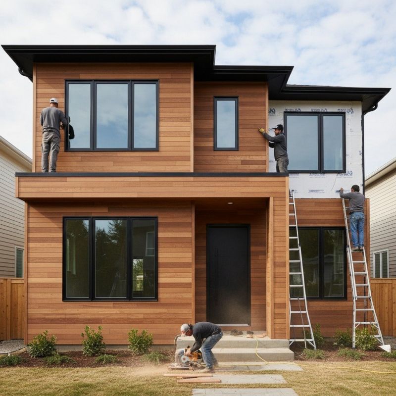 Wood Composite Siding Service detail