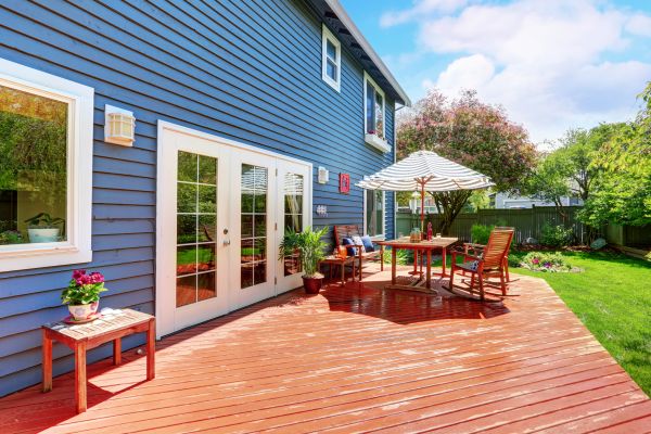 Blue Siding Installation in Auburn